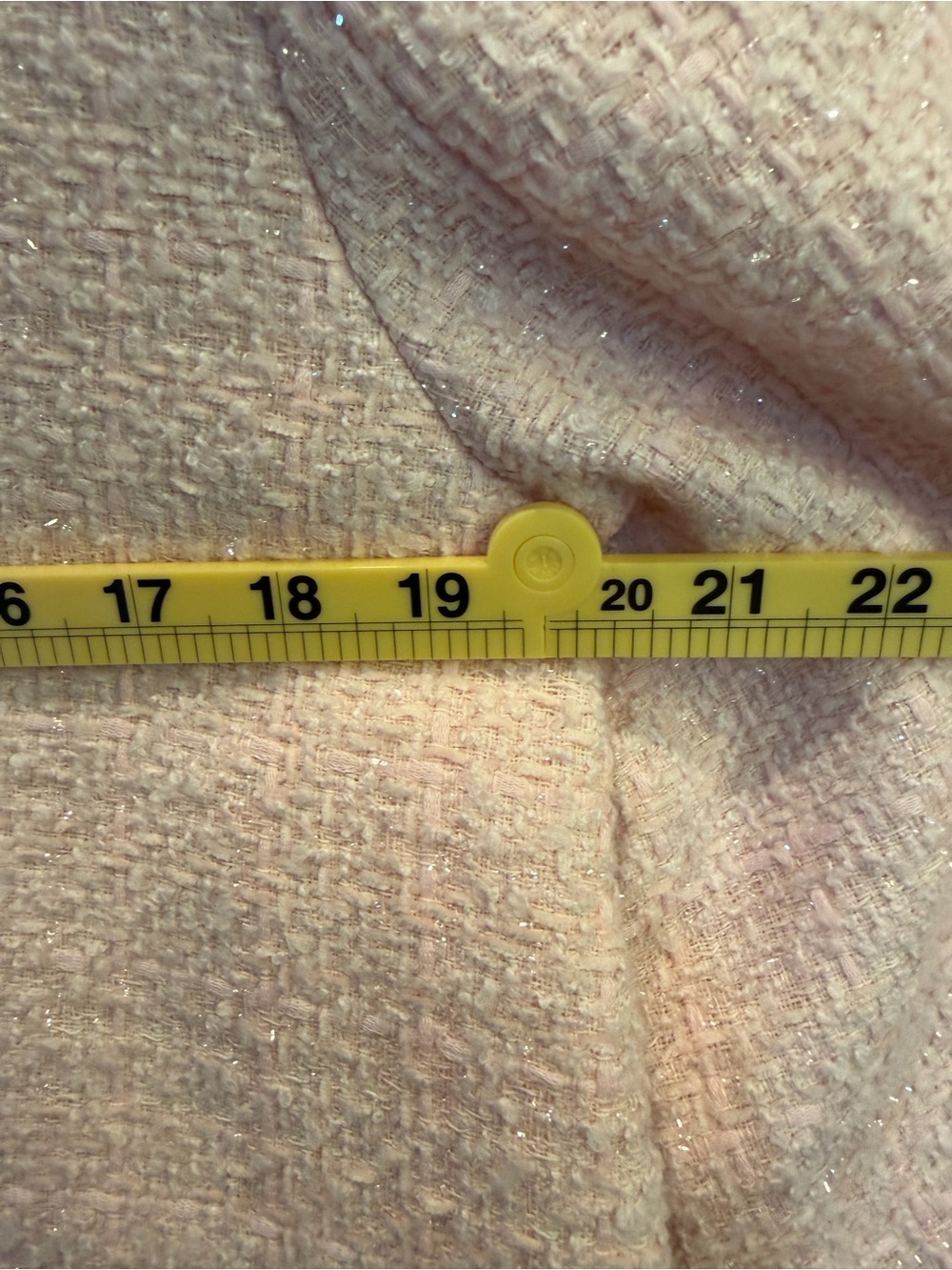 S’Edge Tweed Blush Pink Double-Breasted Blazer - Picture 6 of 6